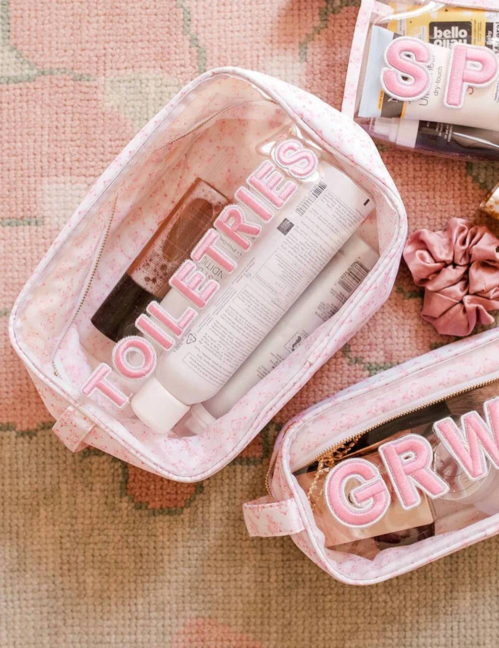 NEW KENZKUSTOMZ women's toiletries bag in pink